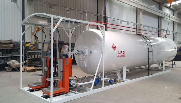 LPG skid-mounted station