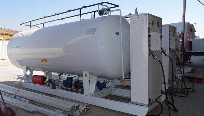 LPG skid mounted filling station