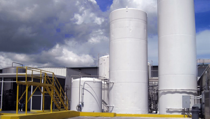 double-layer vacuum insulated storage tank