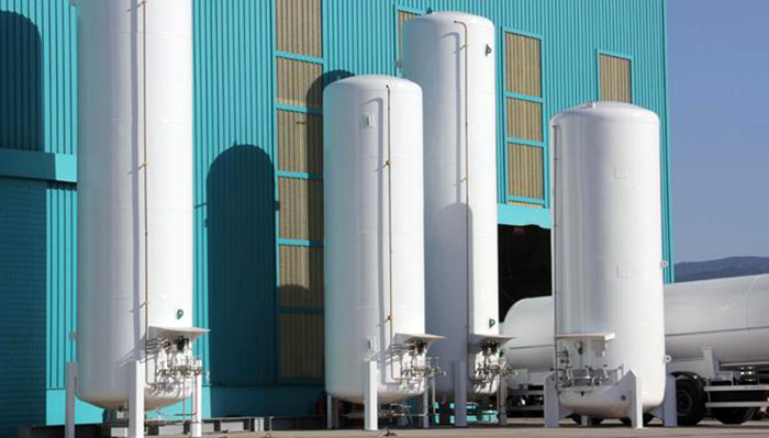 Cryogenic LNG storage tanks