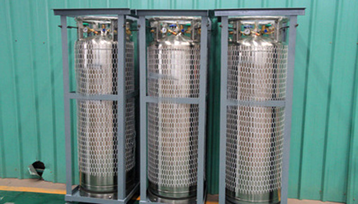 Structure of vertical gas cylinder