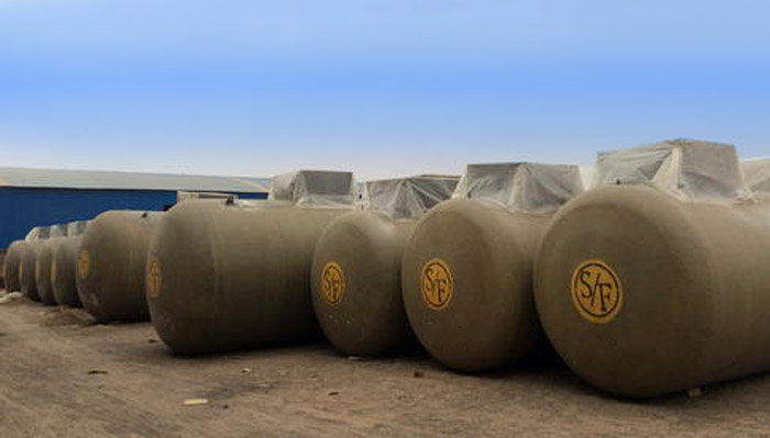 buried double-layer oil tank