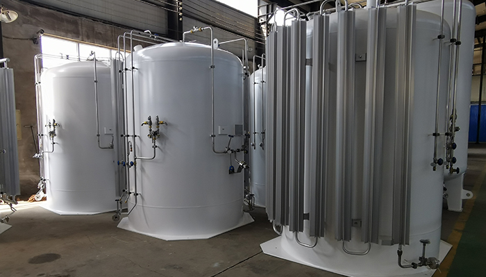 LNG storage tanks