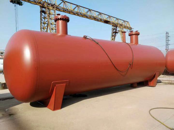 Underground gas filling station propane storage tank