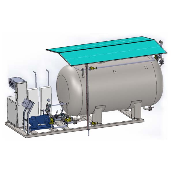 Integrated LPG propane cooking gas filling skid plant