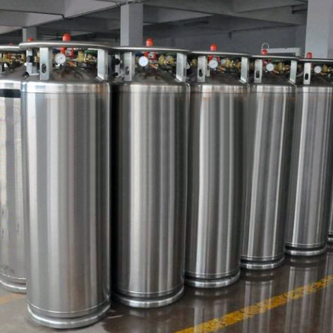 Dewar cryogenic liquid gas storage tank