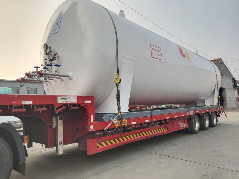 Horizontal Cryogenic LCO2 tank 1-100Mt storage capacity