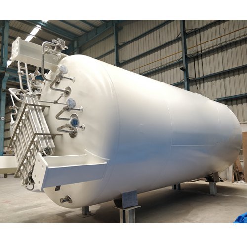 Liquid nitrogen storage tanks