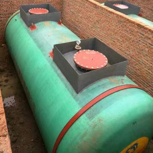 SF carbon steel and Fiber glass double layer construct fuel tank