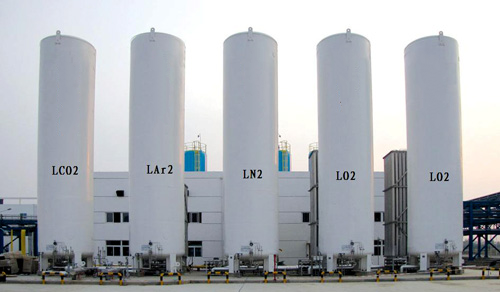 Installation points of liquid nitrogen storage tank