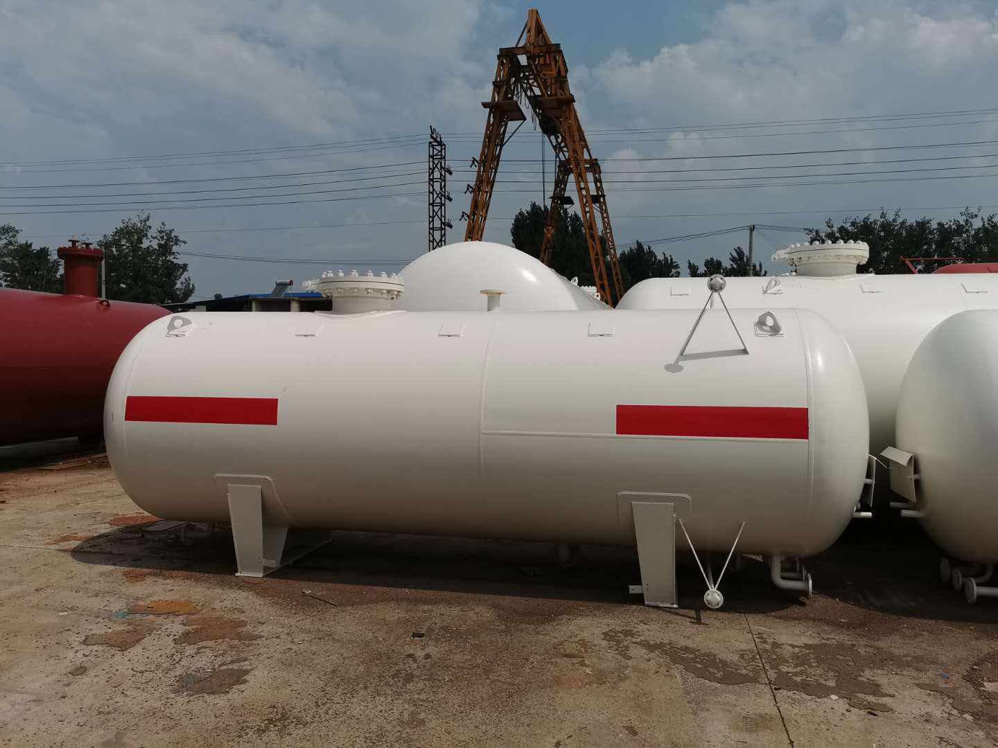 Performance characteristics of 50 cubic liquefied gas storage tank