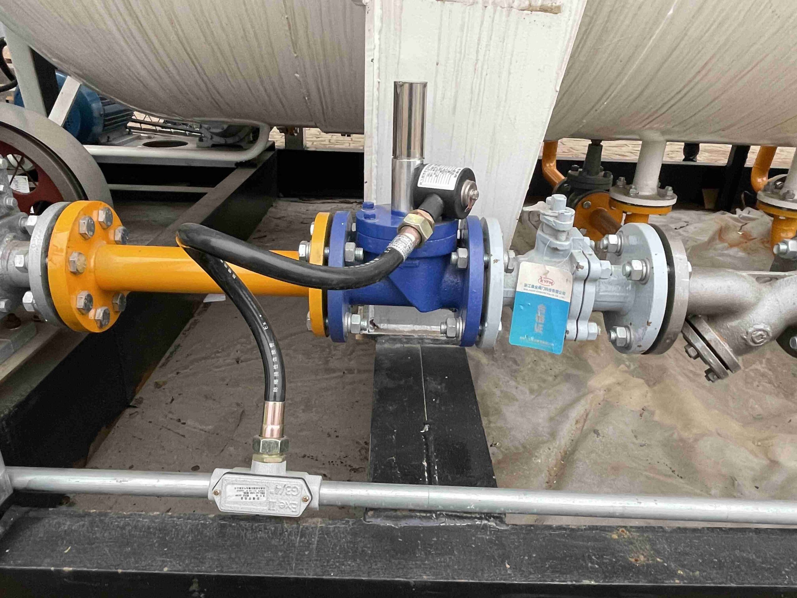 LPG filling station gas solenoid valve