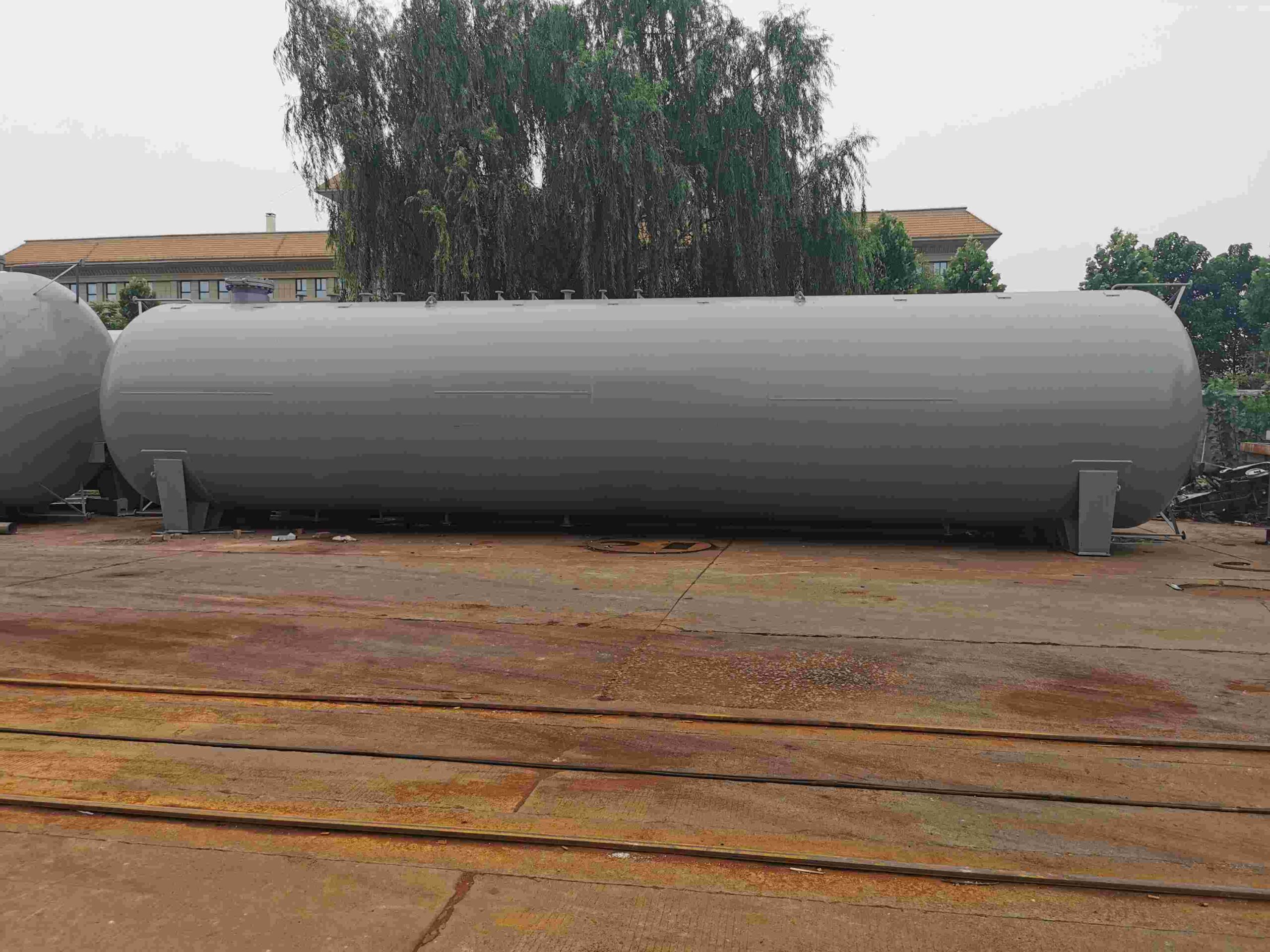 What happens to LPG storage tanks?