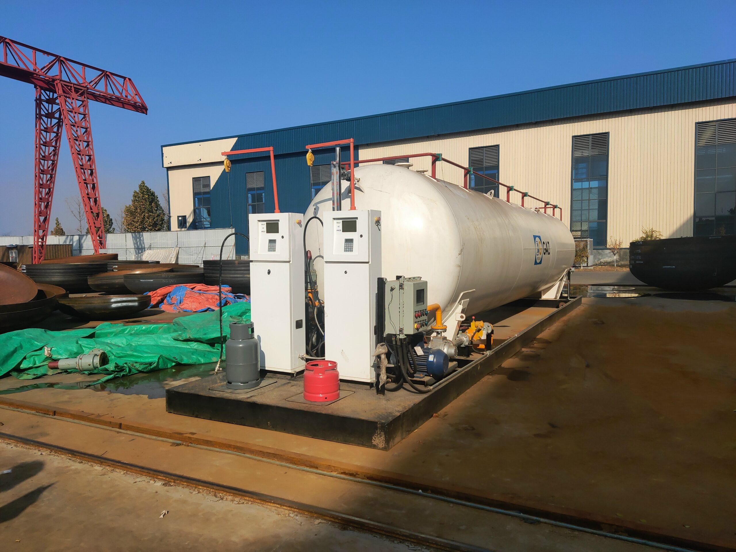 30000L LPG skid filling station for cooking gas