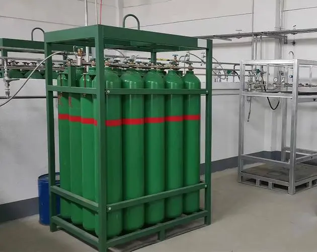 21 cylinder nitrogen storage rack