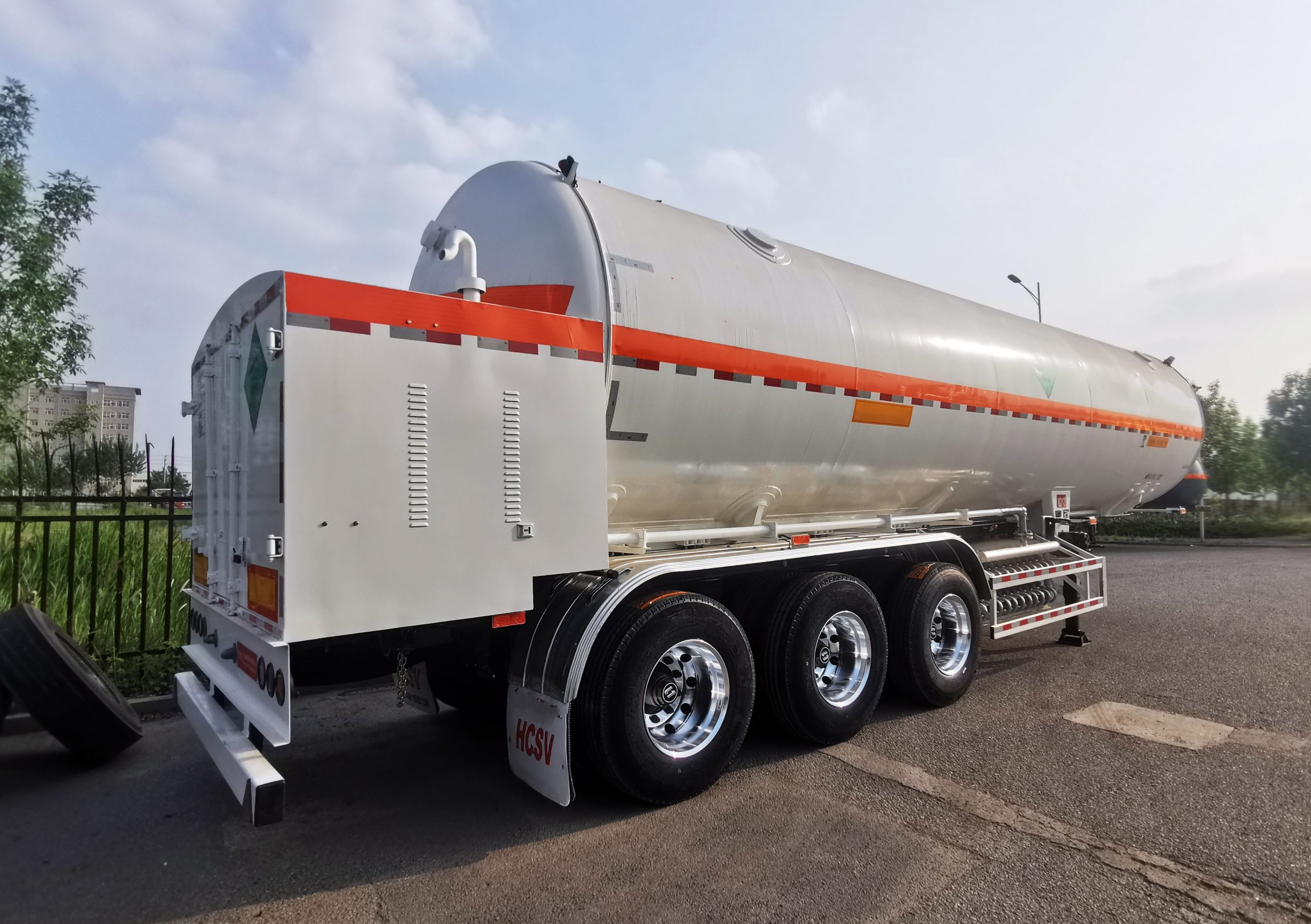 -196℃ Cryogenic Liquid Transportation trailer