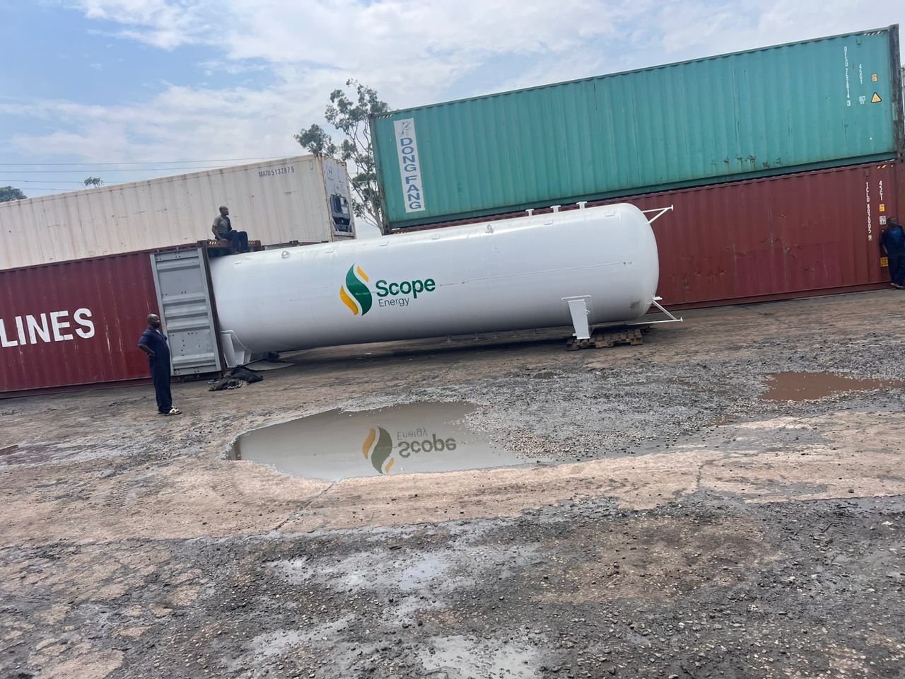LPG gas tank made in China, export to Uganda