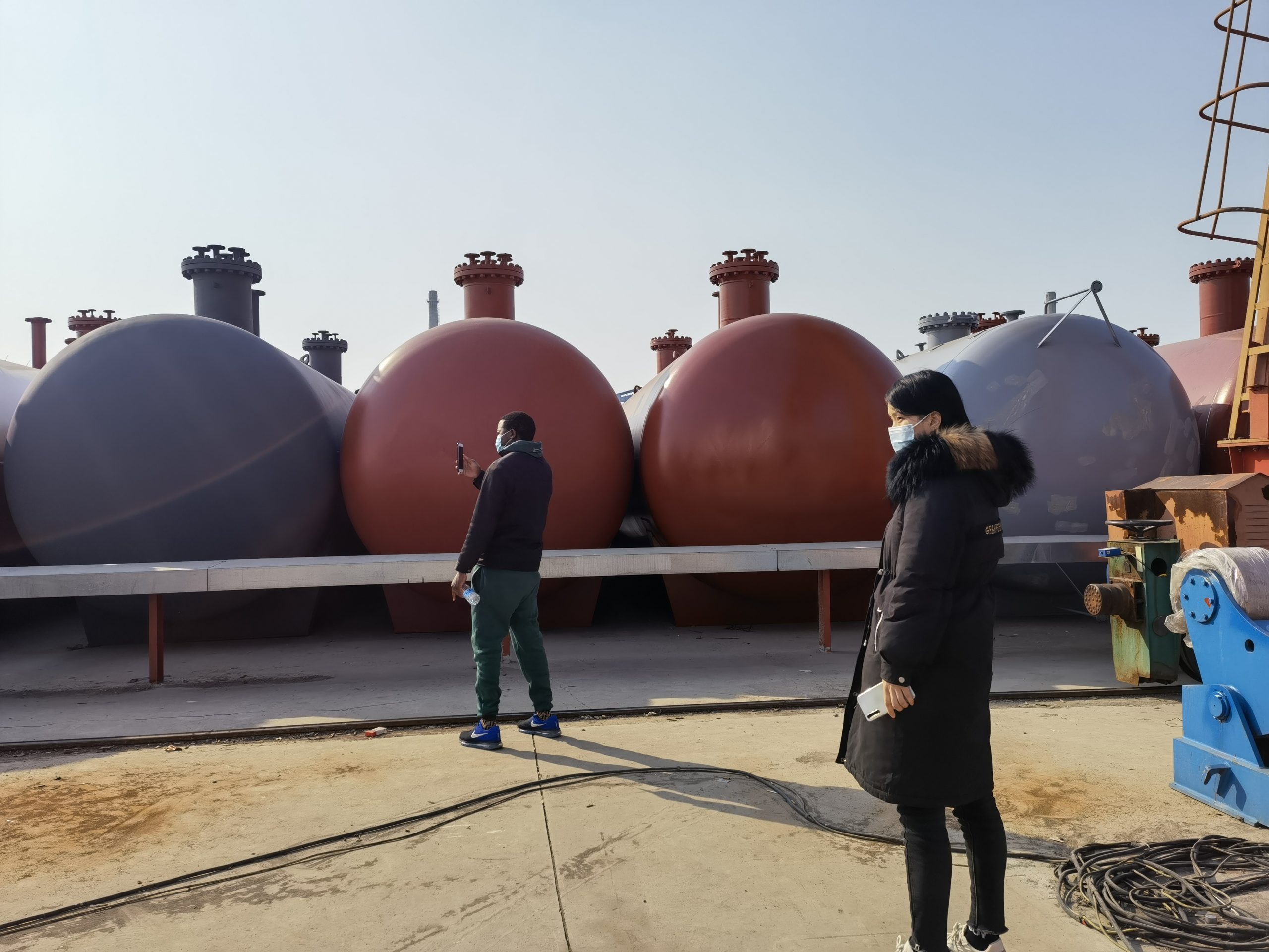 lpg tank Appearance inspection and cleaning