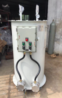 Liquid ammonia water bath vaporizer